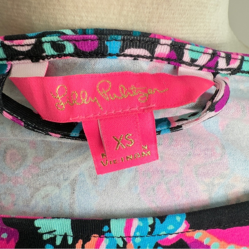 Lilly Pulitzer Shae Knee Length Dress Size XS No Belt - Picture 3 of 5